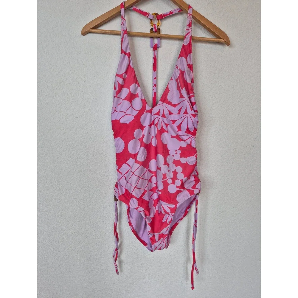 Trina Turk Bali Blossoms One-Piece‎ Swimsuit Size 8